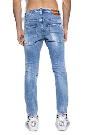 DSQUARED2 Mid Rise Distressed Skinny Jeans - Men's