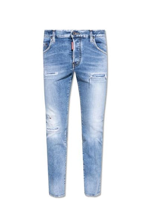 DSQUARED2 Mid Rise Distressed Skinny Jeans - Men's