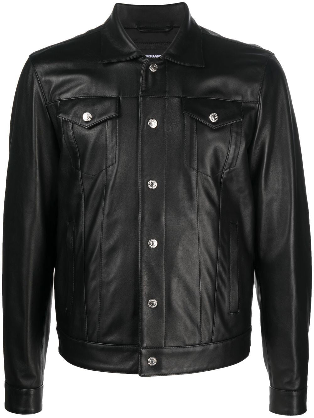 DSQUARED2 Men's Leather Mini Jean Jacket