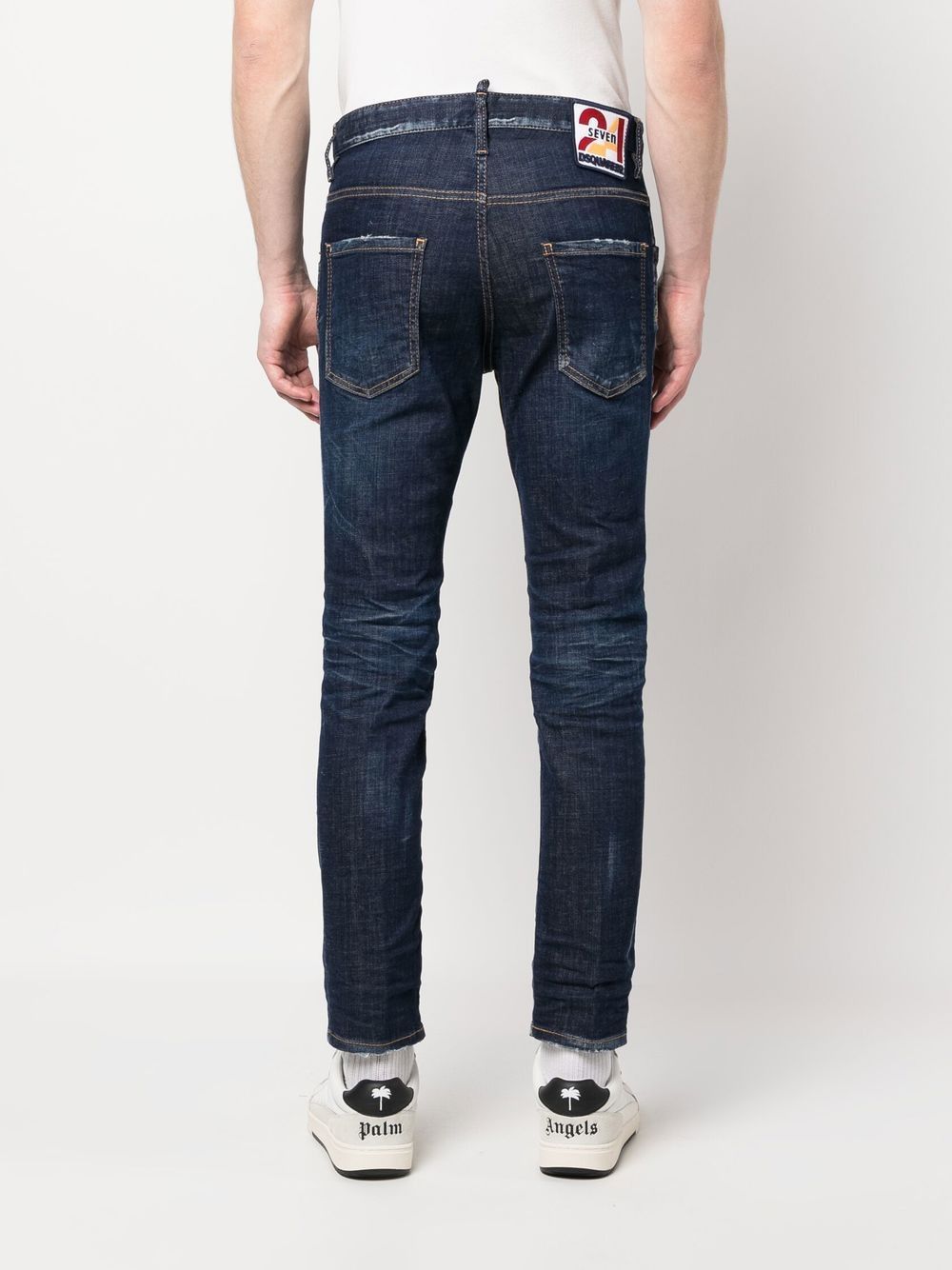 DSQUARED2 Navy Blue 5-Pocket Pants for Men - SS23 Collection