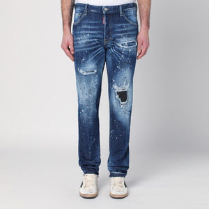 DSQUARED2 Men's Distressed Denim Jeans with Rips and Splash Details