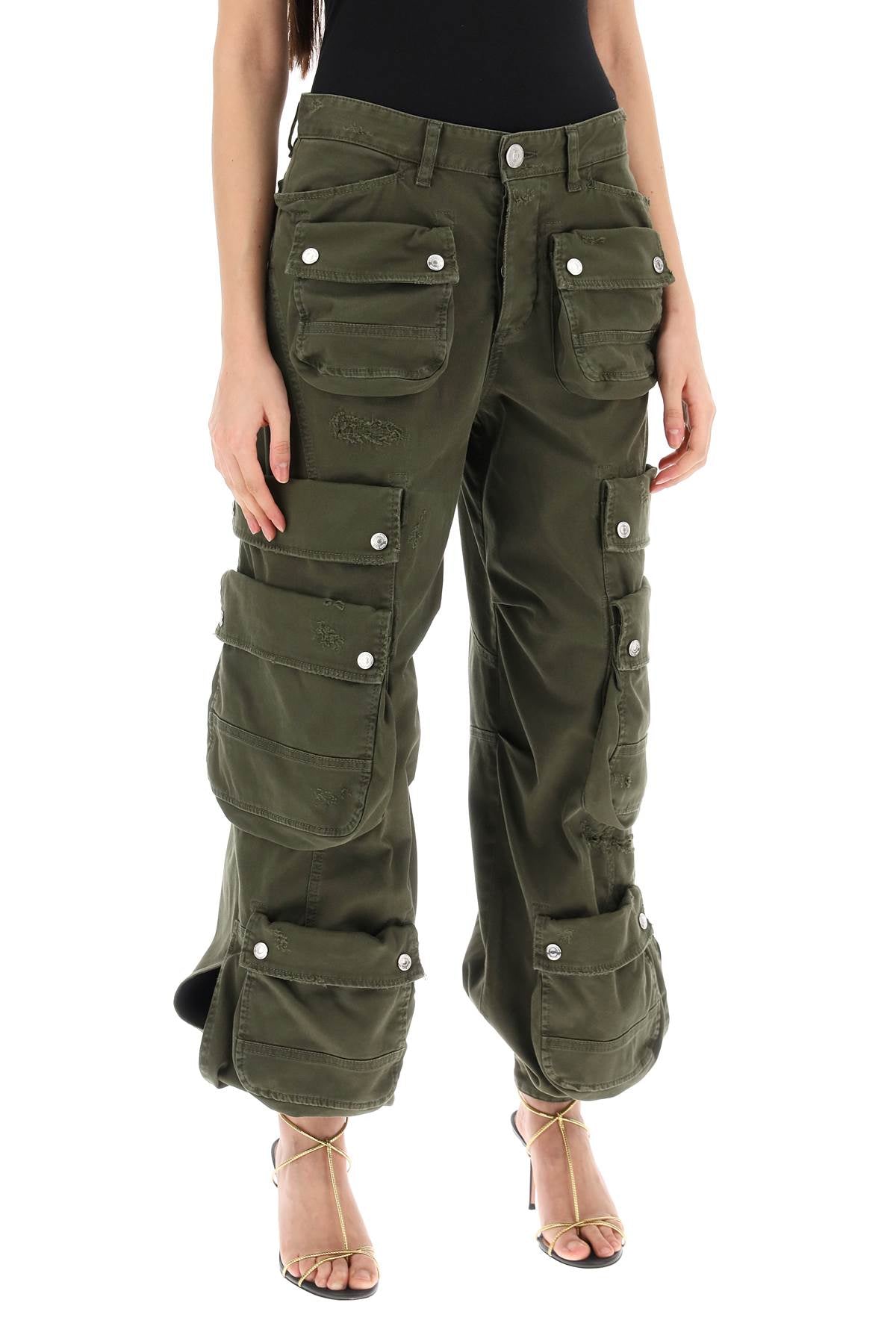 DSQUARED2 Multi-Pocket Cargo Trousers for Women