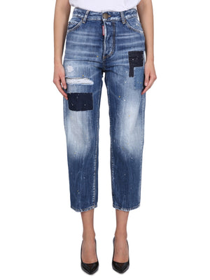 DSQUARED2 Innovative Button Closure Jeans for Women