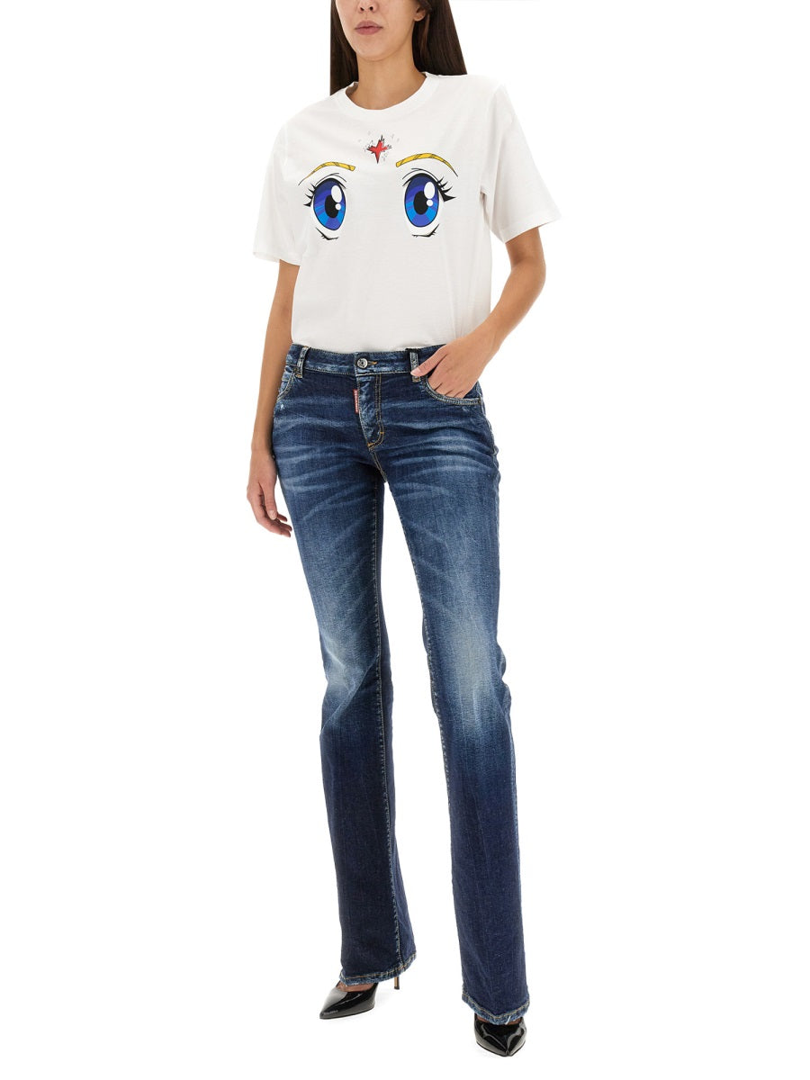 DSQUARED2 Women's Twiggy Flare Jeans - Perfect for Fall 2023