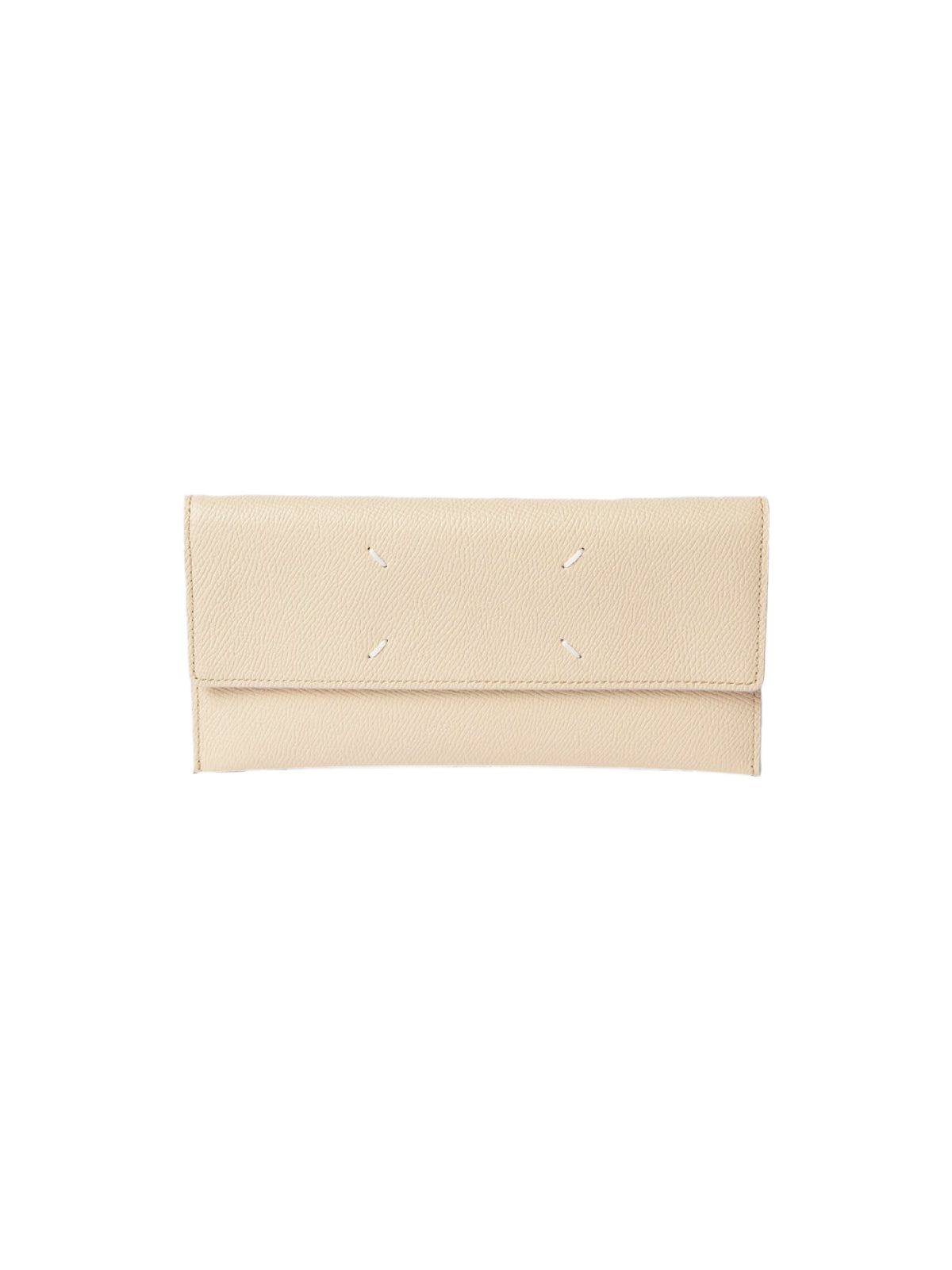 MAISON MARGIELA Mini Four Stitches Logo Wallet - Beige