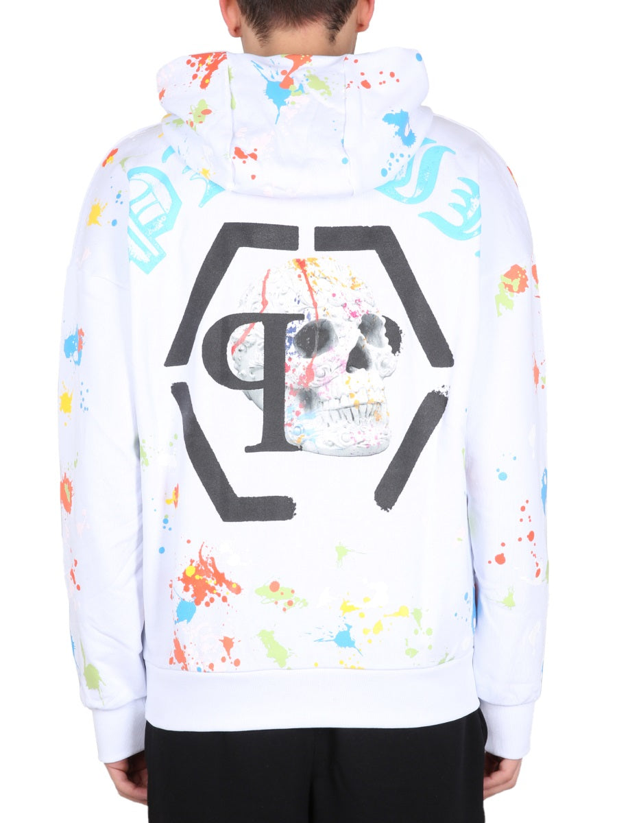 PHILIPP PLEIN Hooded Pullover for Men - SS23 Collection