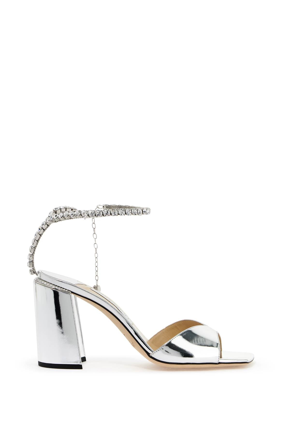 JIMMY CHOO Elegant 85mm Crystal-Embellished Sandals