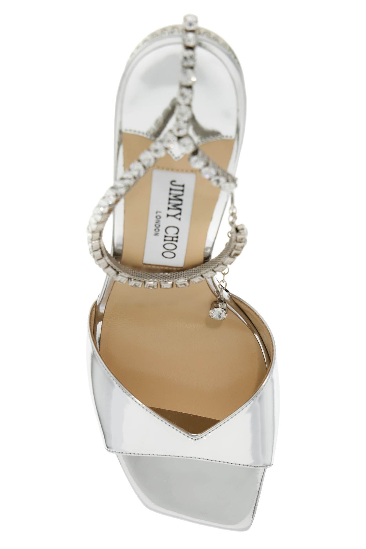 JIMMY CHOO Elegant 85mm Crystal-Embellished Sandals