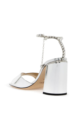 JIMMY CHOO Elegant 85mm Crystal-Embellished Sandals