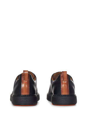 SANTONI Luxury Slip-On Sneakers for Men