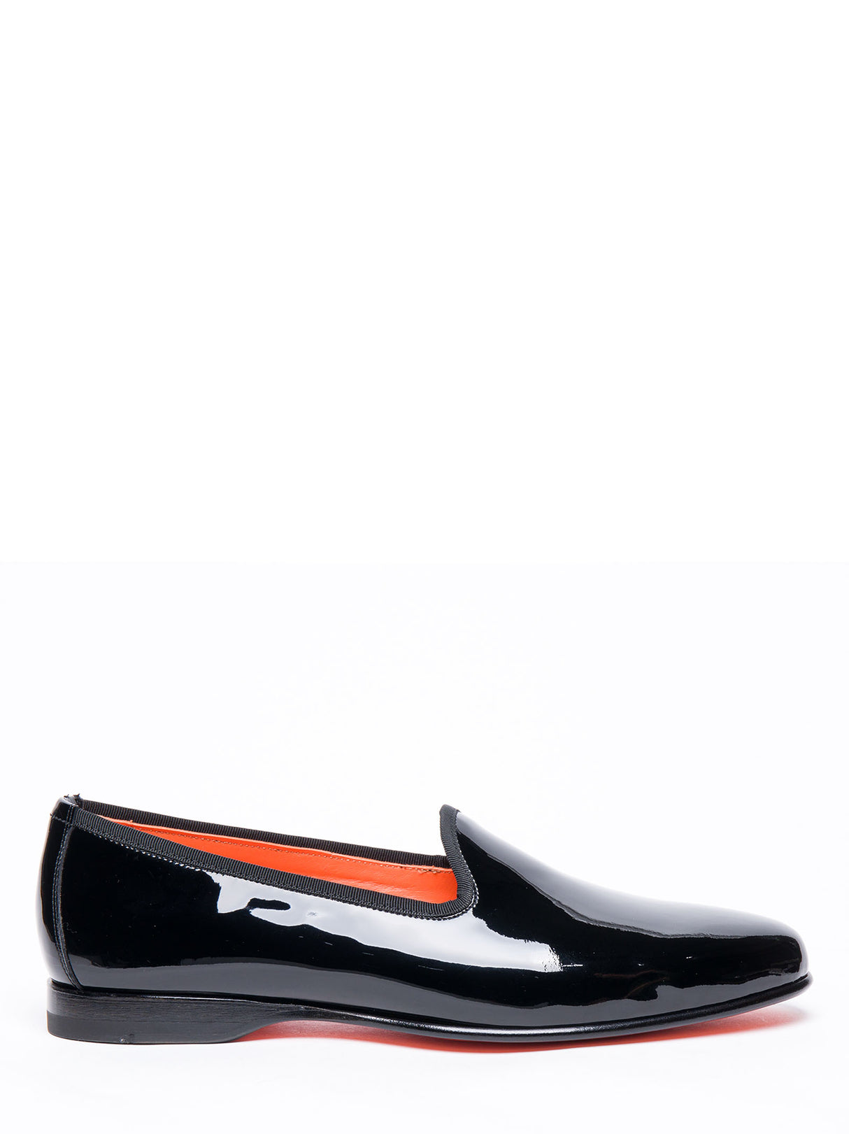 SANTONI Sophisticated Patent Leather Loafers for Men