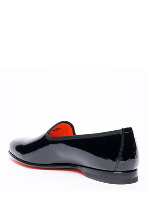 SANTONI Sophisticated Patent Leather Loafers for Men