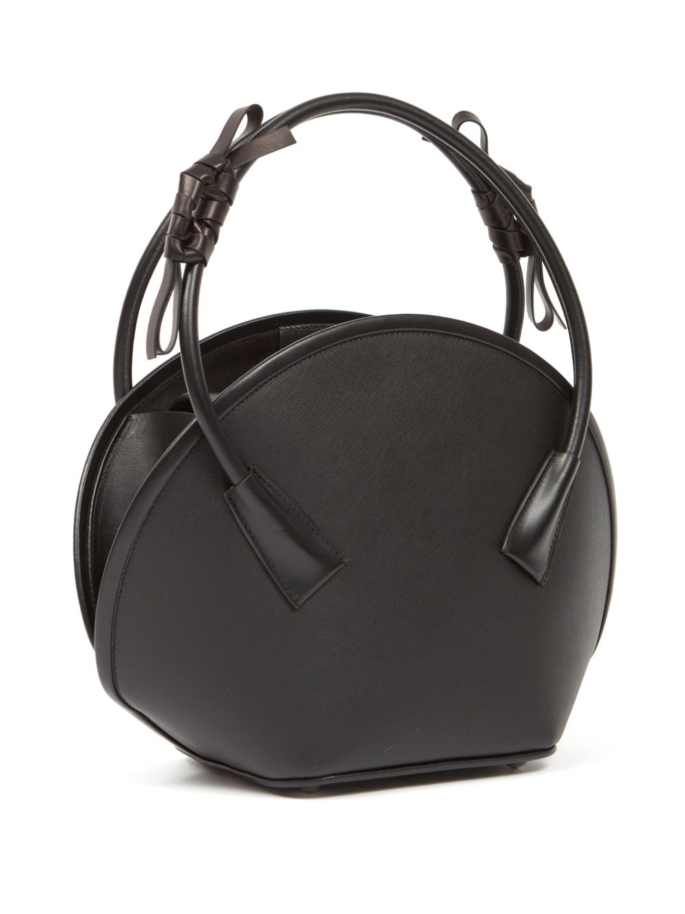 MAISON MARGIELA Mini Leather Handbag with Bow Detailing