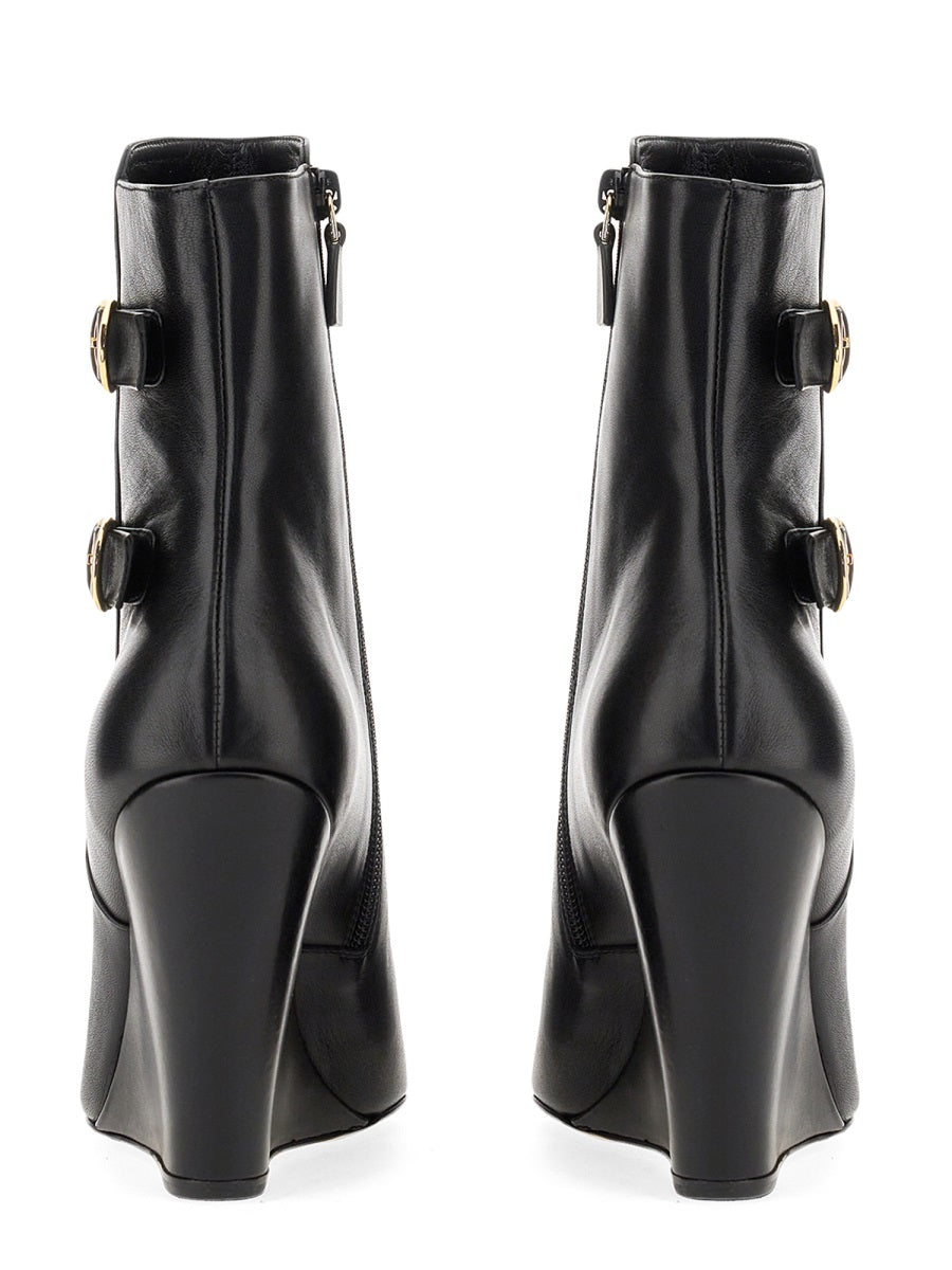 STUART WEITZMAN Chic Wedge Boot with 10cm Heel