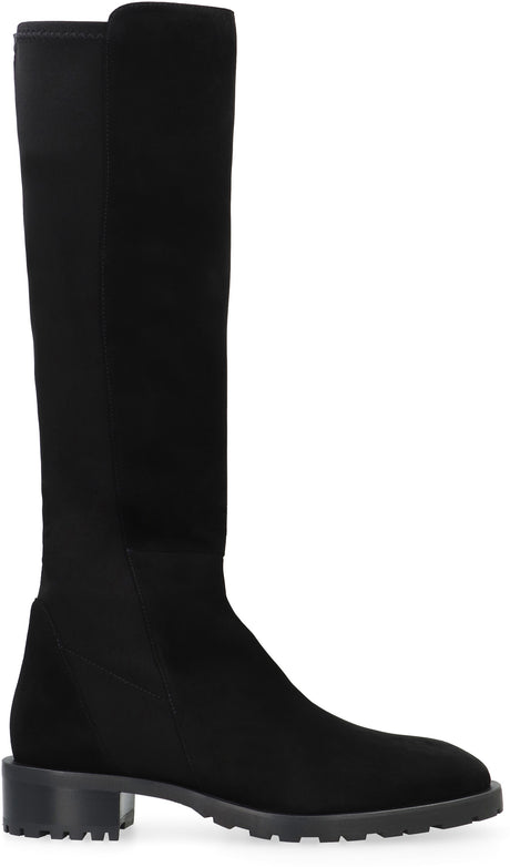 STUART WEITZMAN 5050 Leather and Stretch Fabric Boots for Women