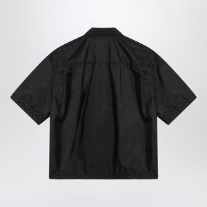 PRADA Re-Nylon Short Sleeve Shirt with Front Zip Closure