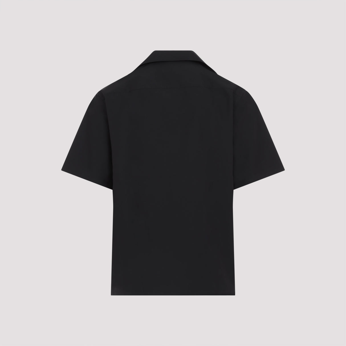 PRADA Oversized Short Sleeve Cotton Blend Shirt