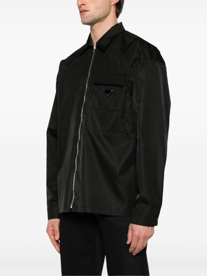 PRADA Men's Eco-Friendly Recycled Polyamide Shirt