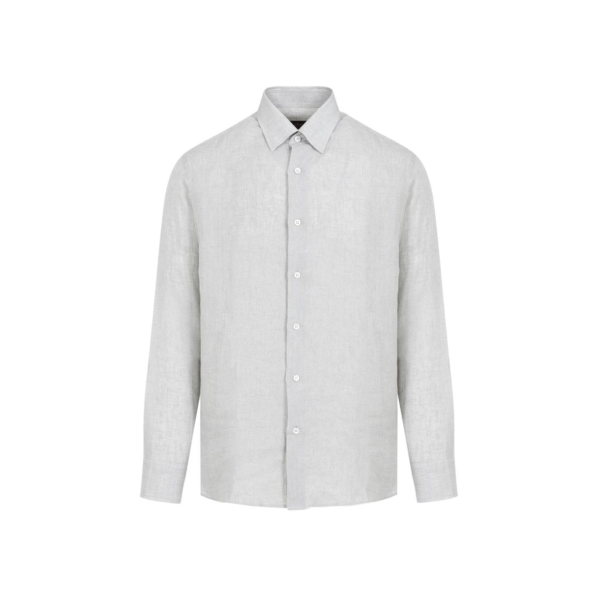 BRIONI Grey Linen Shirt for Men - SS24 Collection