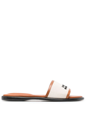 ISABEL MARANT Luxurious Leather Slide Sandals in Rich Cognac for Women