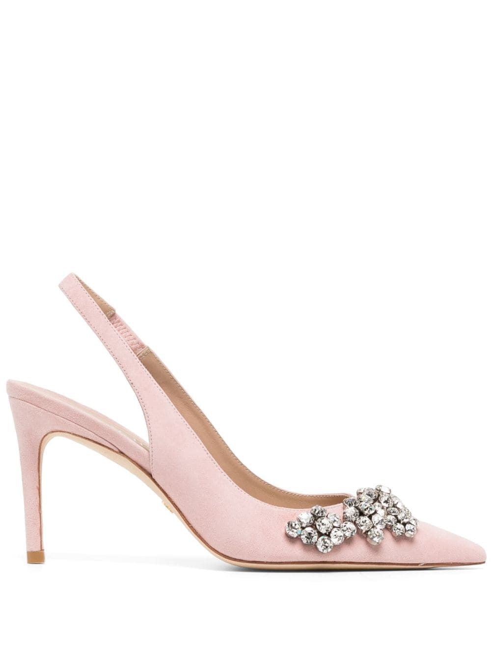 STUART WEITZMAN Elegance Redefined: Mini Crystal-Embellished Pumps for Women