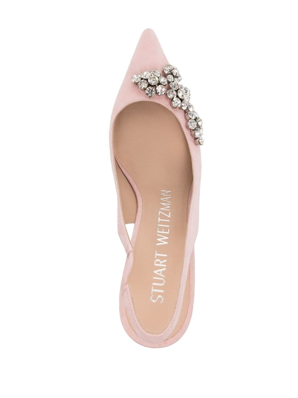 STUART WEITZMAN Elegance Redefined: Mini Crystal-Embellished Pumps for Women