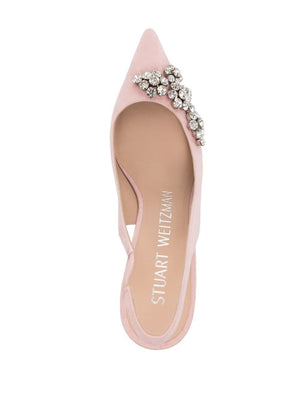 STUART WEITZMAN Elegance Redefined: Mini Crystal-Embellished Pumps for Women