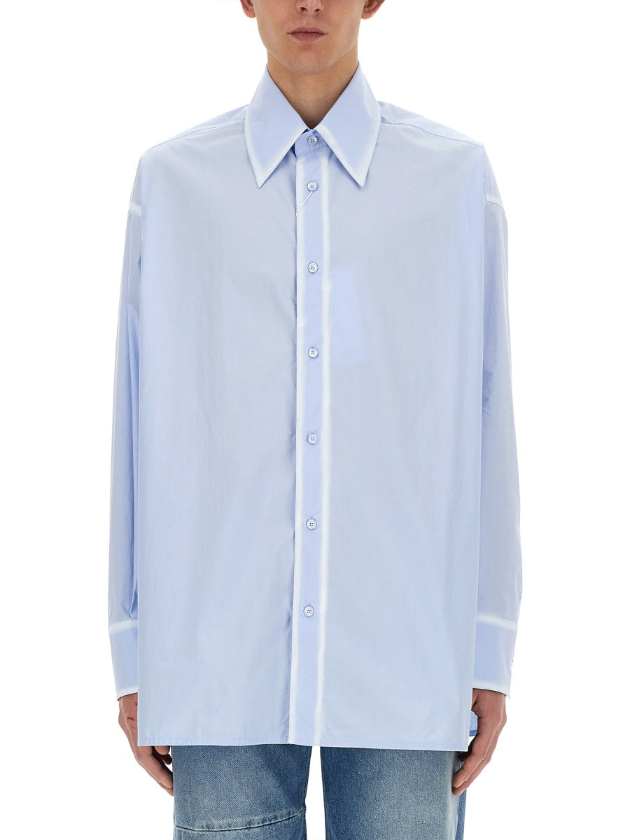 MM6 MAISON MARGIELA Oversized Fit Cotton Shirt - Size 48