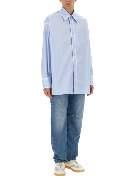 MM6 MAISON MARGIELA Oversized Fit Cotton Shirt - Size 48