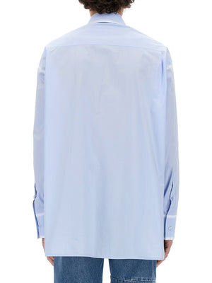 MM6 MAISON MARGIELA Oversized Fit Cotton Shirt - Size 48