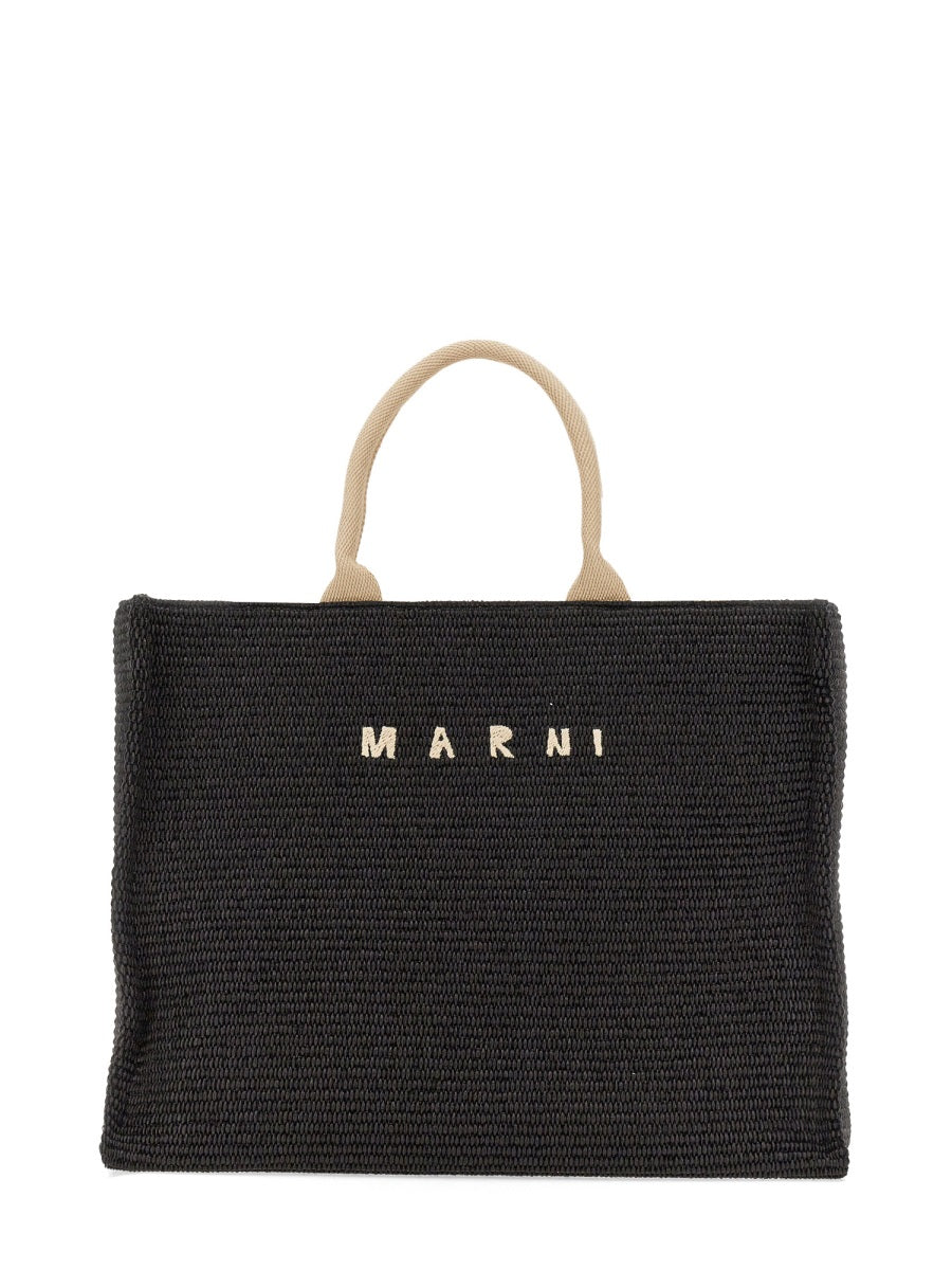 MARNI Large Rafia Tote Handbag for Women