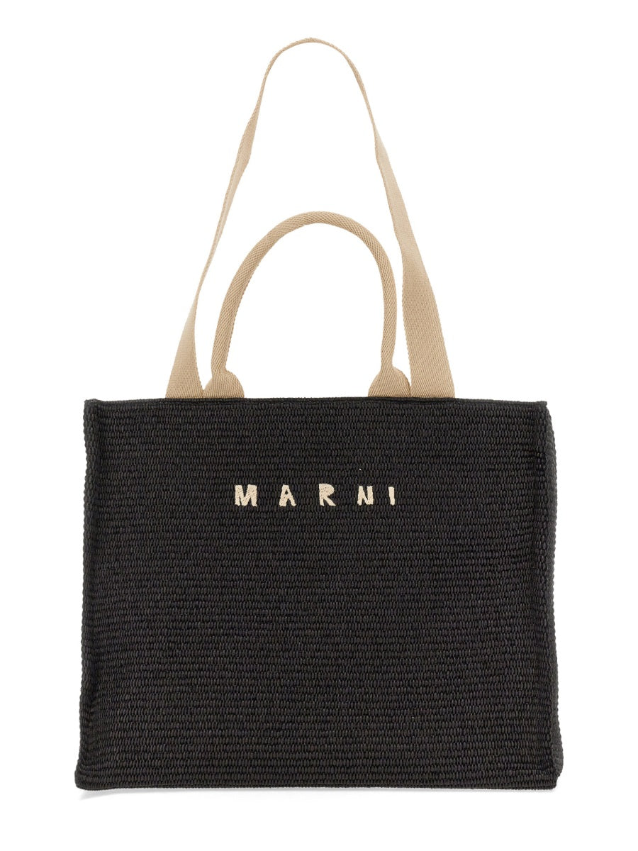 MARNI Large Rafia Tote Handbag for Women