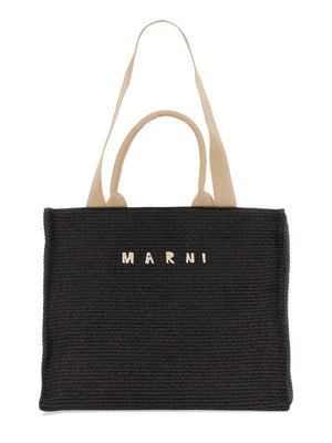 MARNI Large Rafia Tote Handbag for Women