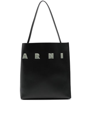 MARNI Mini Black Gray Logo Handbag