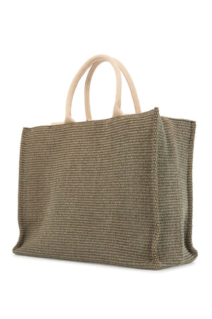 MARNI Large Raffia Effect Tote Handbag