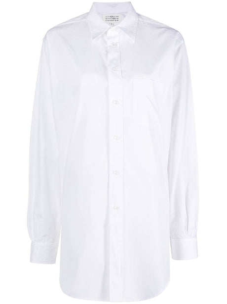 MAISON MARGIELA Classic Poplin Shirt with Pointed Collar