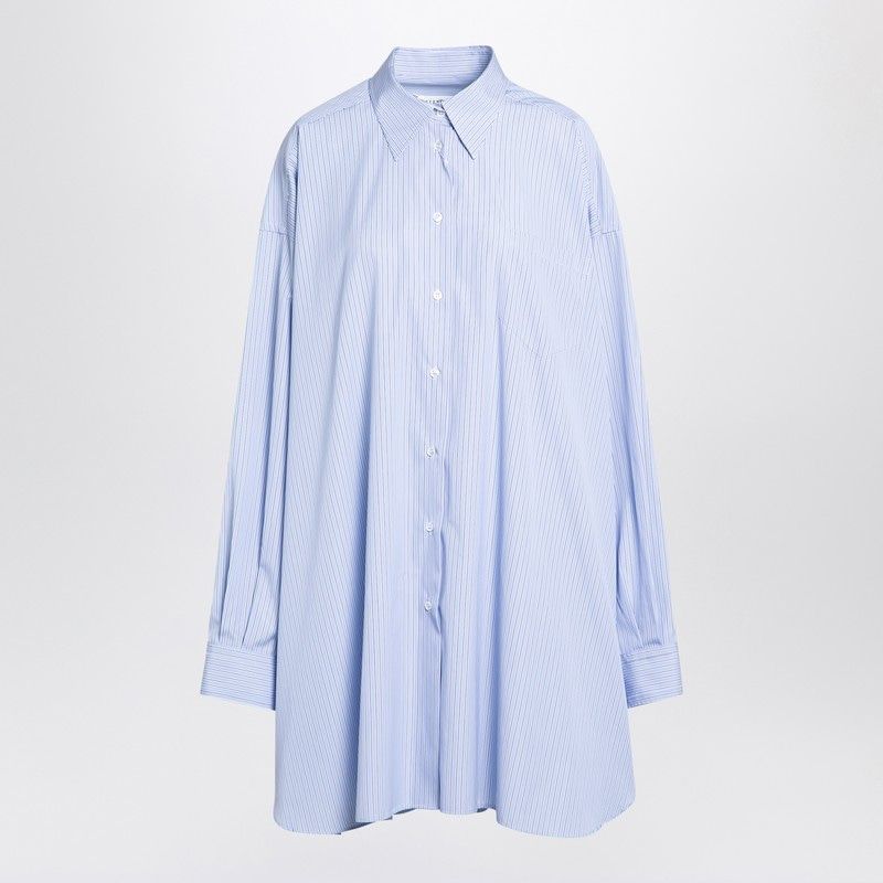 MAISON MARGIELA Oversized Striped Cotton Poplin Shirt for Women