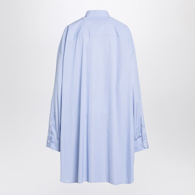 MAISON MARGIELA Oversized Striped Cotton Poplin Shirt for Women