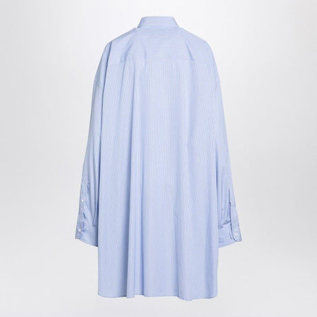 MAISON MARGIELA Oversized Striped Cotton Poplin Shirt for Women