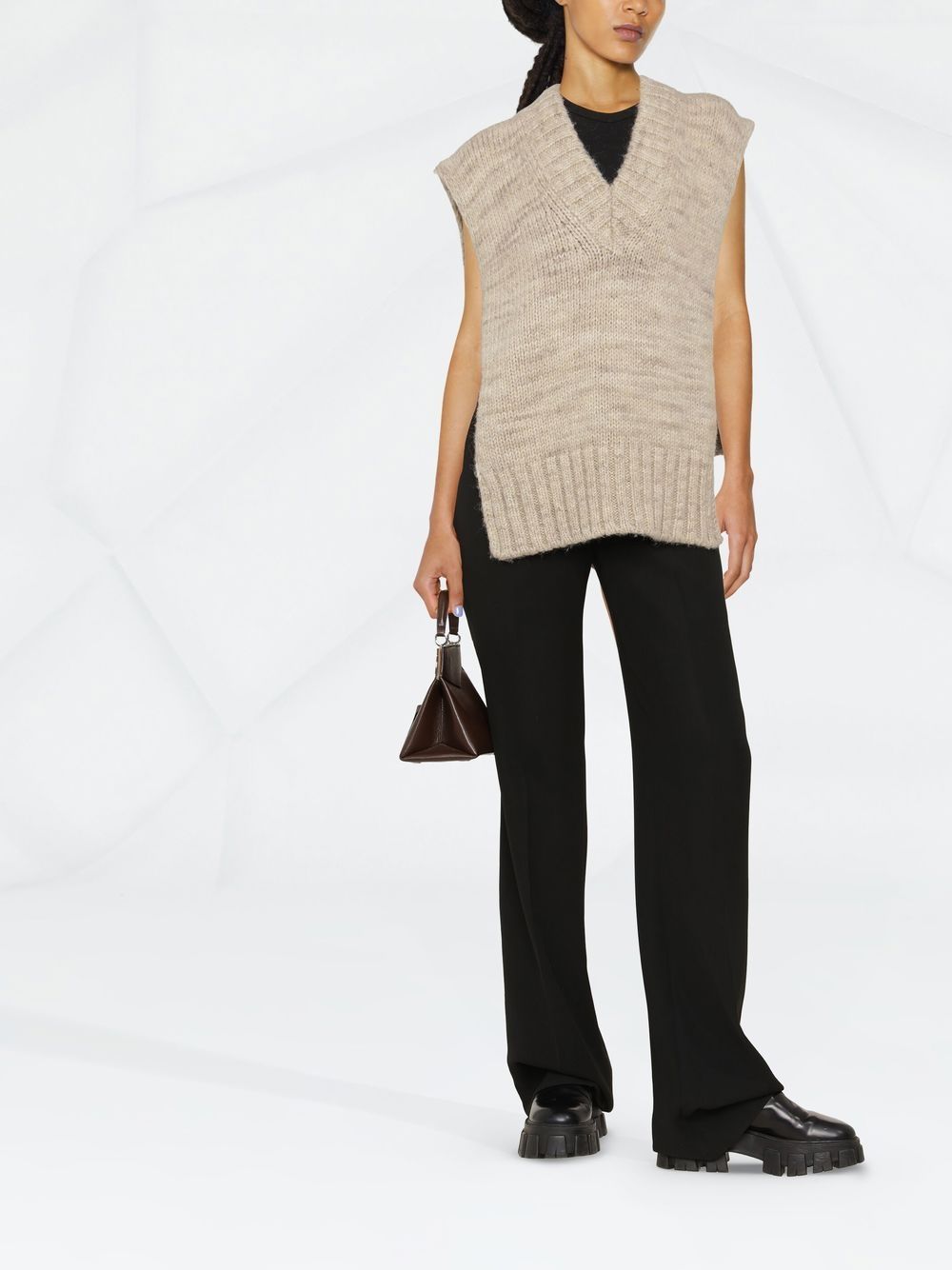 MAISON MARGIELA Oversized Knit Vest for Women - FW23 Collection