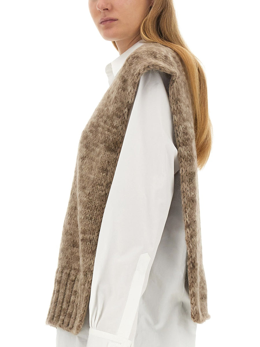 MAISON MARGIELA Oversized Knit Vest for Women - FW23 Collection