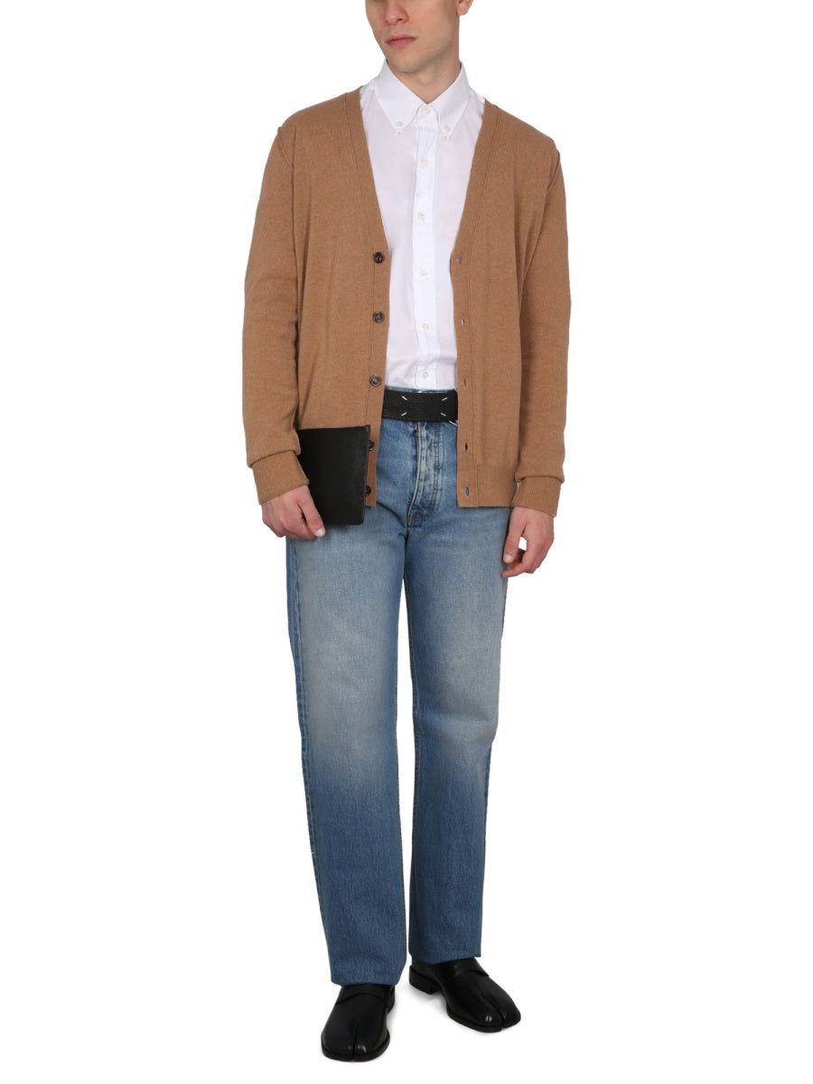 MAISON MARGIELA Classic V-Neck Cashmere Cardigan