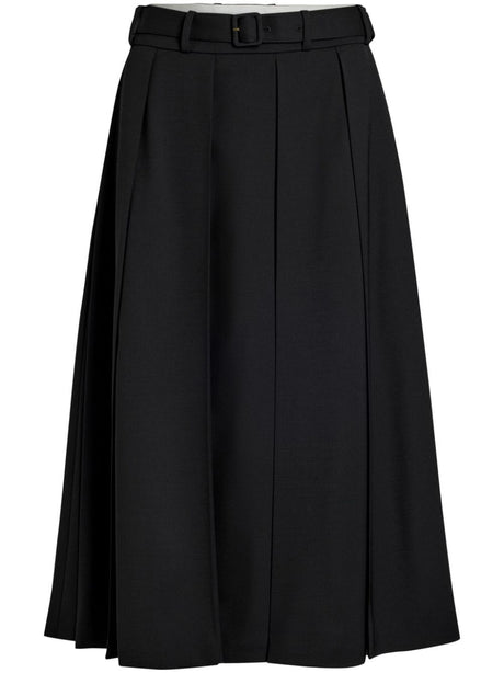 PATOU Signature Pleated Midi Skirt