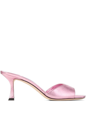 JIMMY CHOO Mini Metallic Leather Sky 70 Sandals