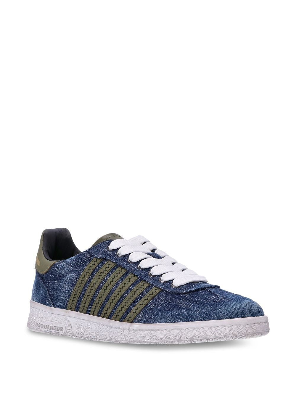 DSQUARED2 Men's Denim Military Boxer Sneakers for FW24