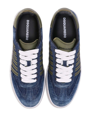 DSQUARED2 Men's Denim Military Boxer Sneakers for FW24