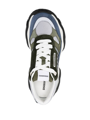 DSQUARED2 Wave Low-Top Sneakers in Luxurious Triple Colors