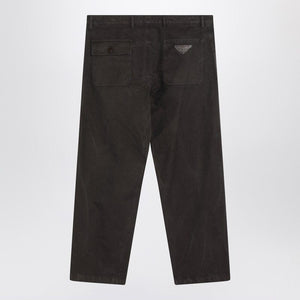 PRADA Vintage-Effect Straight Trousers