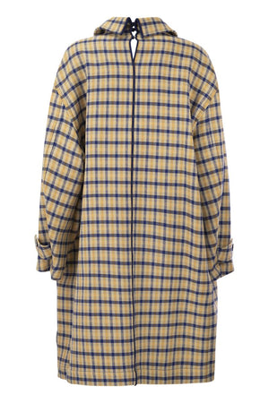 MARNI Reversible Wool Jacket with Check Pattern - Women’s Loose Fit