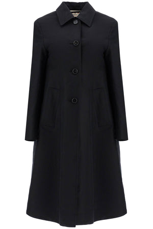 MARNI Minimalist Black Cotton Raincoat for Women